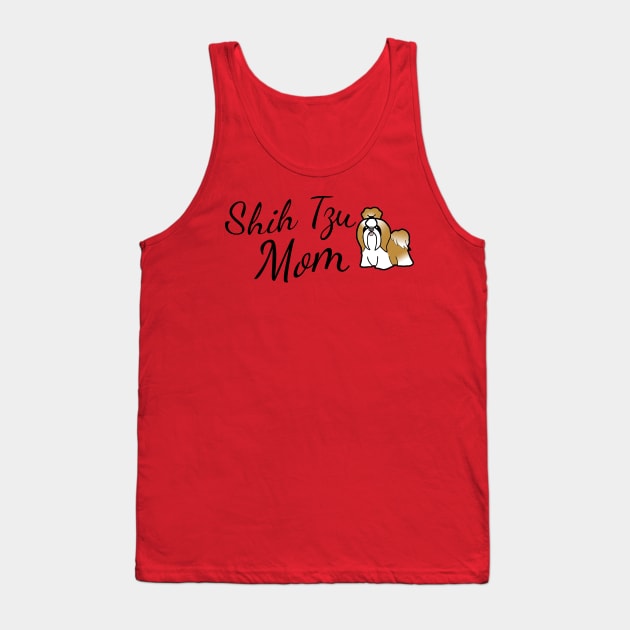 Shih Tzu Dog Mom Tank Top by tribbledesign